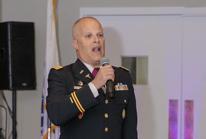 Retired Lt. Col. Scott Willens Singing the National Anthem