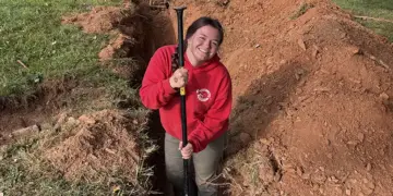 Carroll Community College Plumbing Apprenticeship student, Karmon Reed with Reed & Son Services, LLC, gains hands-on experience and industry-ready skills as she prepares to meet the growing demand for skilled trades professionals in the local workforce