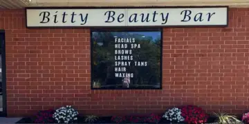 Outside Bitty Beauty Bar Photos Courtesy of Local Business Facebook Pages
