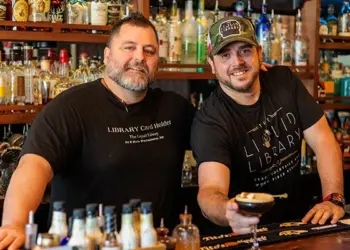 Bartenders Andrew Schuster and Chad Ferrari