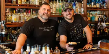 Bartenders Andrew Schuster and Chad Ferrari