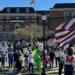 Westmnster "No Kings" protests outside of Carroll County Maryland  Government Buildings