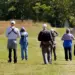 Members of the Carroll County Bird Club go on a birdwatching walk. Photo by Scott Hodgdon.