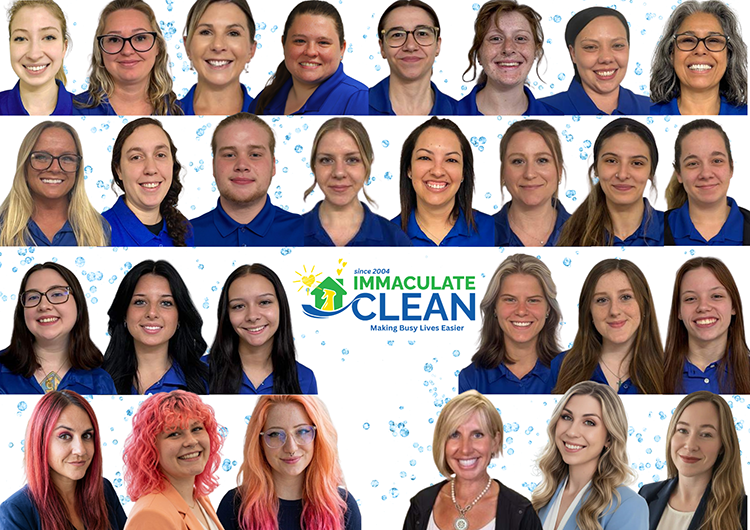 Collage of Immaculate Clean team members