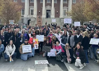 Marylanders gathered at Lawyer’s Mall in Annapolis